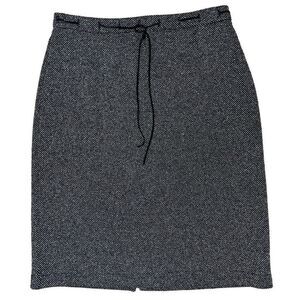 Worthington knits black & white woven pencil skirt